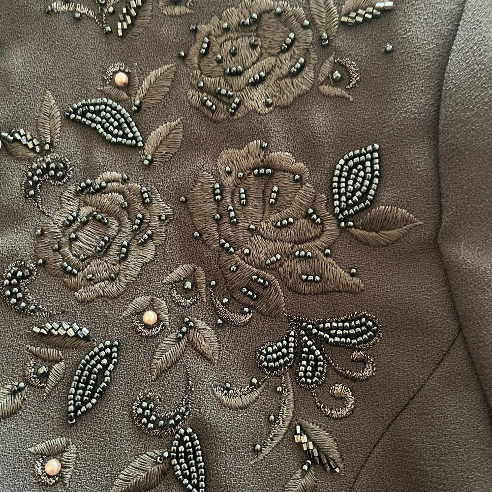 Vintage John Meyer of Norwich Beaded Jacket / Blazer Size 8 - Picture 8 of 9